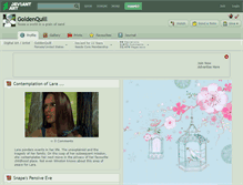 Tablet Screenshot of goldenquill.deviantart.com