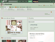 Tablet Screenshot of loftybydesign.deviantart.com