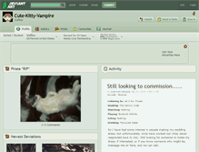 Tablet Screenshot of cute-kitty-vampire.deviantart.com
