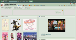 Desktop Screenshot of officialdragonbuster.deviantart.com