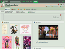 Tablet Screenshot of officialdragonbuster.deviantart.com