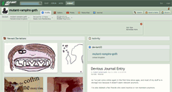 Desktop Screenshot of mutant-vampire-goth.deviantart.com