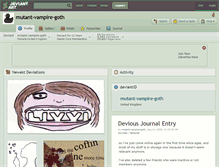 Tablet Screenshot of mutant-vampire-goth.deviantart.com