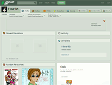 Tablet Screenshot of i-love-kh.deviantart.com