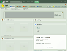 Tablet Screenshot of duck.deviantart.com