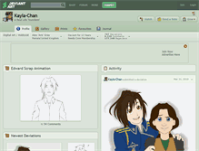 Tablet Screenshot of kayla-chan.deviantart.com