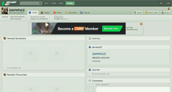 Desktop Screenshot of dawwface.deviantart.com