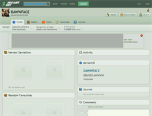 Tablet Screenshot of dawwface.deviantart.com