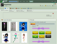 Tablet Screenshot of bloomsuzzy.deviantart.com