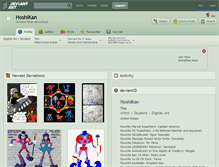 Tablet Screenshot of hoshikan.deviantart.com