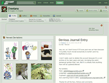 Tablet Screenshot of cheetana.deviantart.com