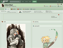 Tablet Screenshot of hollowhikari.deviantart.com
