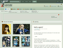 Tablet Screenshot of ladyunaspi.deviantart.com