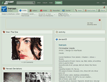Tablet Screenshot of iveroon.deviantart.com