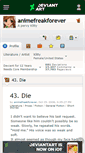 Mobile Screenshot of animefreakforever.deviantart.com