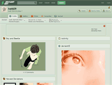 Tablet Screenshot of ivett09.deviantart.com