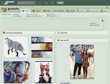 Tablet Screenshot of gocstudio.deviantart.com