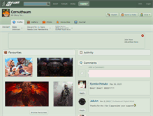 Tablet Screenshot of cornuthaum.deviantart.com