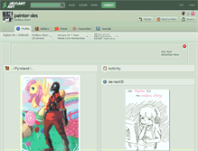 Tablet Screenshot of painter-des.deviantart.com