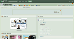 Desktop Screenshot of crazedpotato.deviantart.com