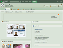 Tablet Screenshot of crazedpotato.deviantart.com