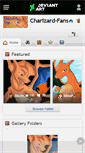 Mobile Screenshot of charizard-fans.deviantart.com