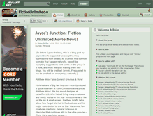 Tablet Screenshot of fictionunlimited.deviantart.com