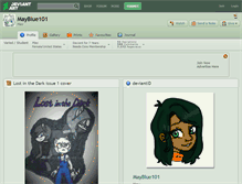 Tablet Screenshot of mayblue101.deviantart.com