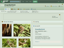 Tablet Screenshot of dreamlikeworld.deviantart.com