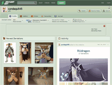 Tablet Screenshot of cyndaquil45.deviantart.com