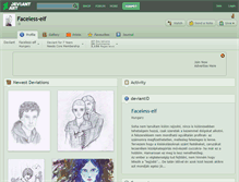 Tablet Screenshot of faceless-elf.deviantart.com