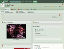 Tablet Screenshot of deviantpyralis.deviantart.com