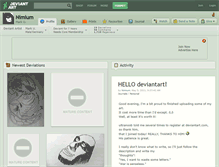 Tablet Screenshot of nimium.deviantart.com