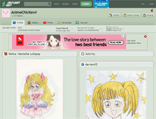 Tablet Screenshot of animechickewl.deviantart.com
