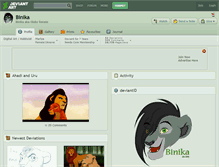 Tablet Screenshot of binika.deviantart.com