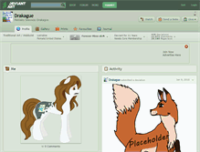 Tablet Screenshot of drakague.deviantart.com