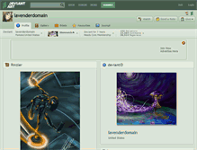 Tablet Screenshot of lavenderdomain.deviantart.com