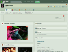 Tablet Screenshot of dark7muse.deviantart.com