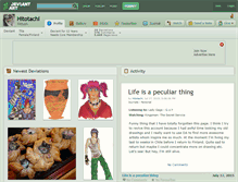 Tablet Screenshot of hitotachi.deviantart.com