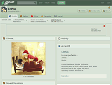 Tablet Screenshot of lethus.deviantart.com