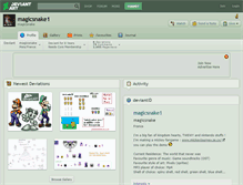 Tablet Screenshot of magicsnake1.deviantart.com