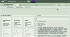 Desktop Screenshot of lyricalconspiracy.deviantart.com
