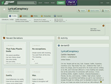 Tablet Screenshot of lyricalconspiracy.deviantart.com