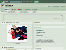 Tablet Screenshot of hari-katana.deviantart.com