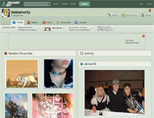 Tablet Screenshot of mokiemorty.deviantart.com