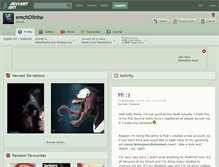 Tablet Screenshot of emcholinho.deviantart.com