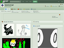 Tablet Screenshot of gamecorrupt.deviantart.com