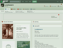 Tablet Screenshot of lunamassacre.deviantart.com