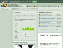 Tablet Screenshot of comicteamup.deviantart.com