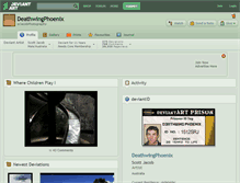Tablet Screenshot of deathwingphoenix.deviantart.com